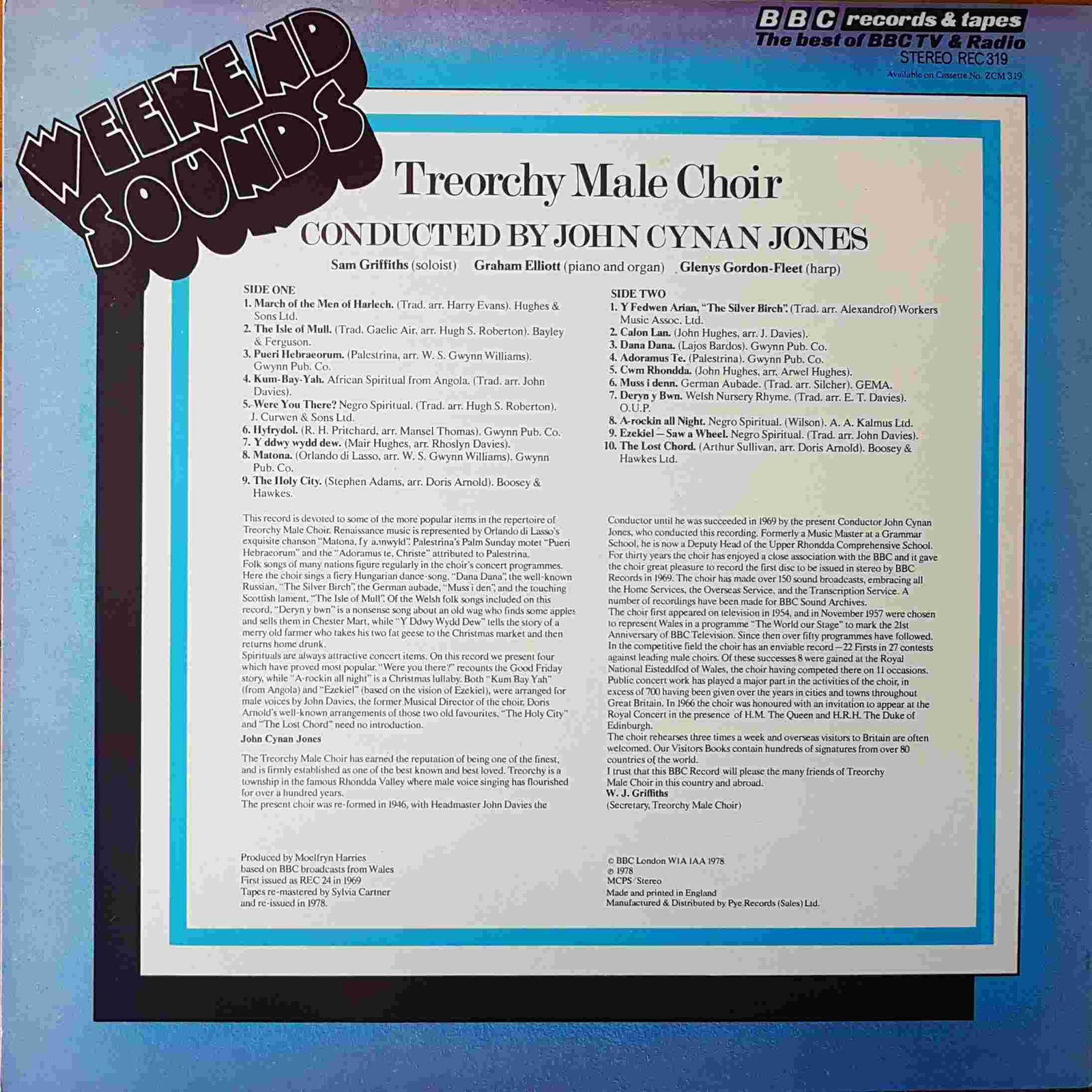 Back cover of REC 319